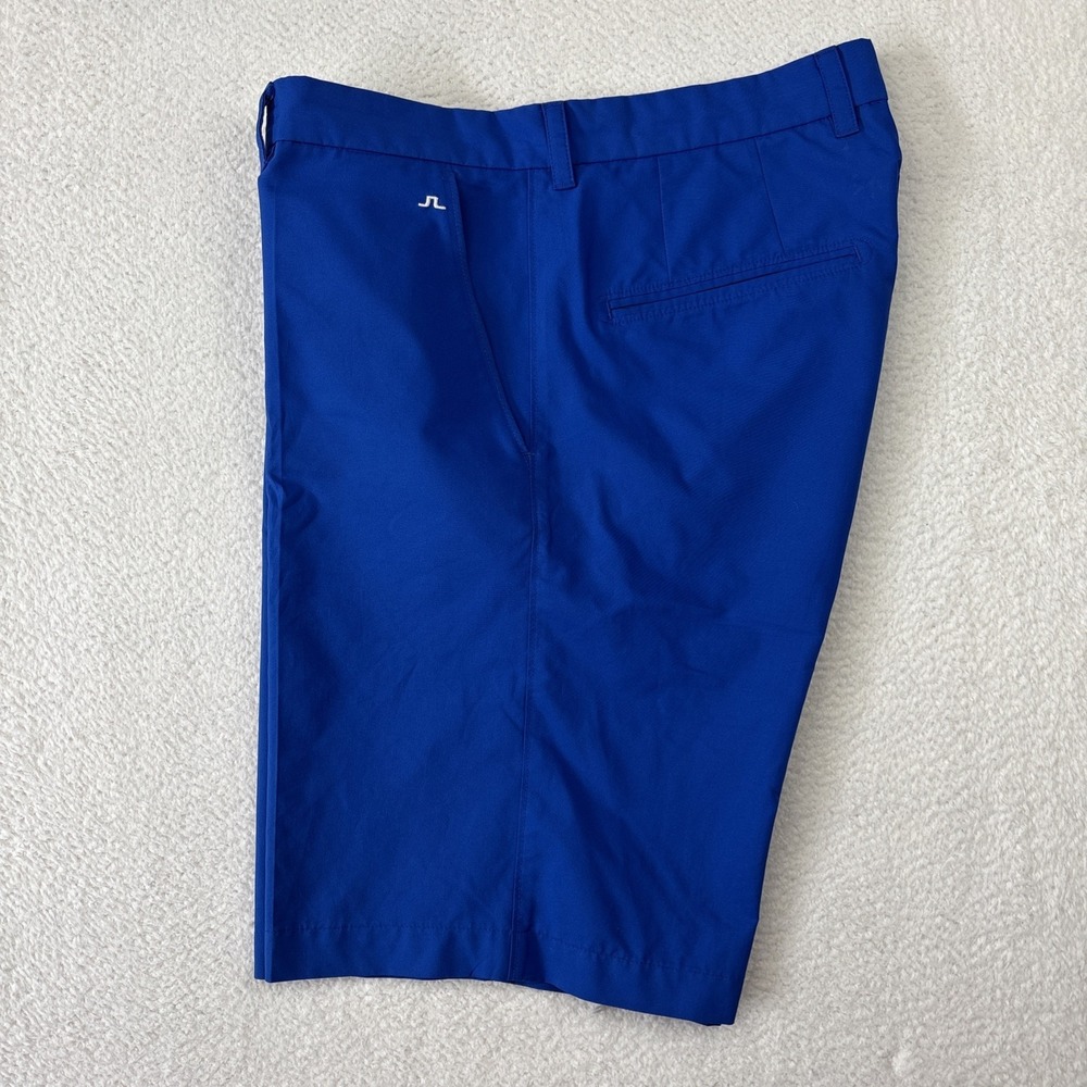 J. LINDEBERG 'Somle' Mens Golf Shorts Size 34 Royal Blue 11" Super Lightweight